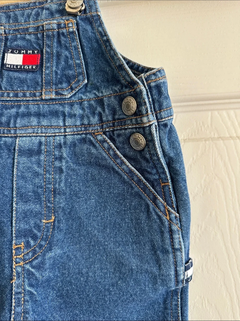 Tommy Hilfiger Blue Denim Kids Overalls